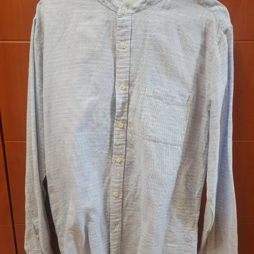[BUNJANG] Men's China Collar Summer Shirt - Size L / 남성 차이나카라 여름셔츠 L사이즈
