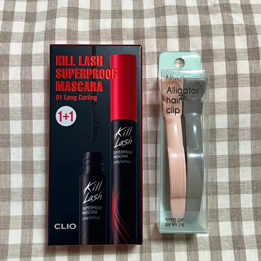 [BUNJANG] Clio Kill Lash Superproof Mascara + Filimili Tweezer Set / 클리오 마스카라 킬래쉬 수퍼프루프 +필리밀리 집게핀