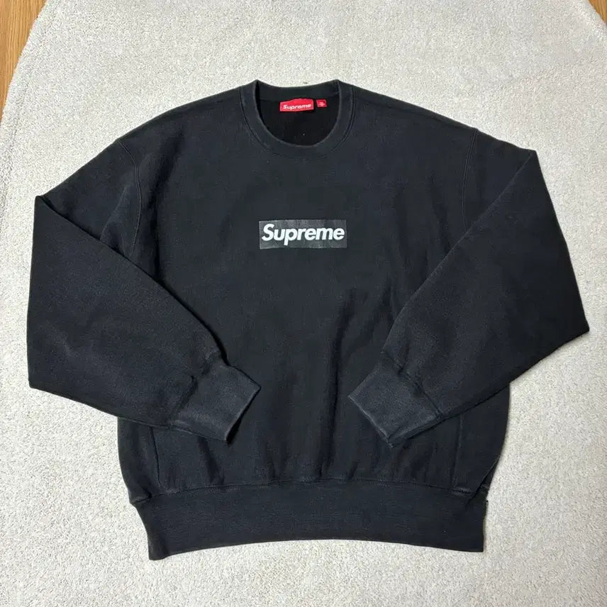 [BUNJANG] Supreme Washed Sweatshirt Black M / 슈프림 워시드 맨투맨 m
