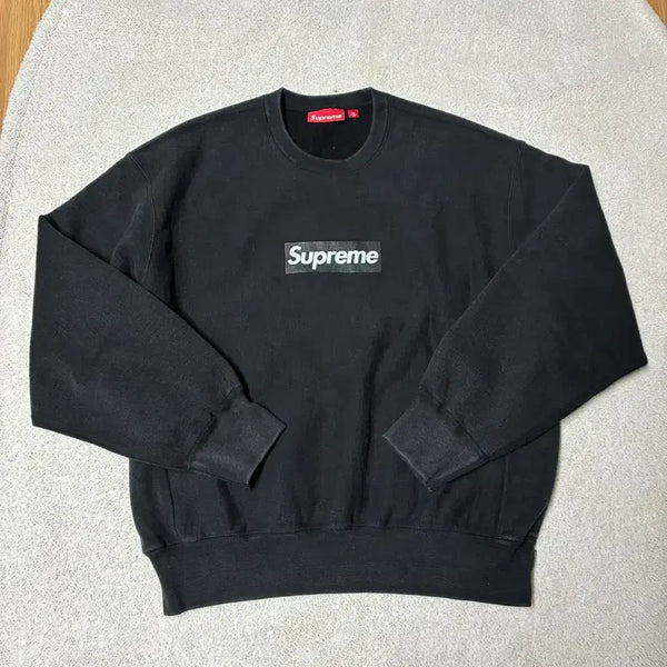[BUNJANG] Supreme Washed Sweatshirt Black M / 슈프림 워시드 맨투맨 m