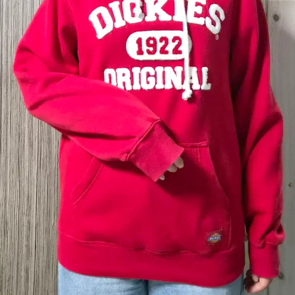 [BUNJANG] Dickies 1922 Original Hoodie Red / 디키즈 1922 오리지널 기모 후드티 레드 90