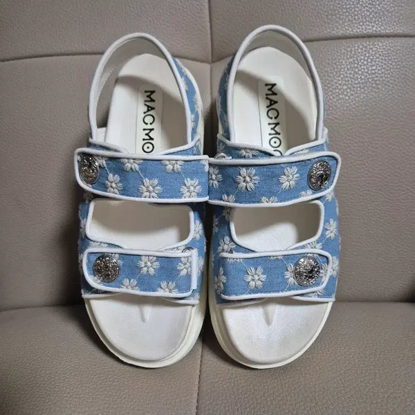 [BUNJANG] Mark Mook Flower Embroidered Sandals / 마크모크 플라워 자수 샌들