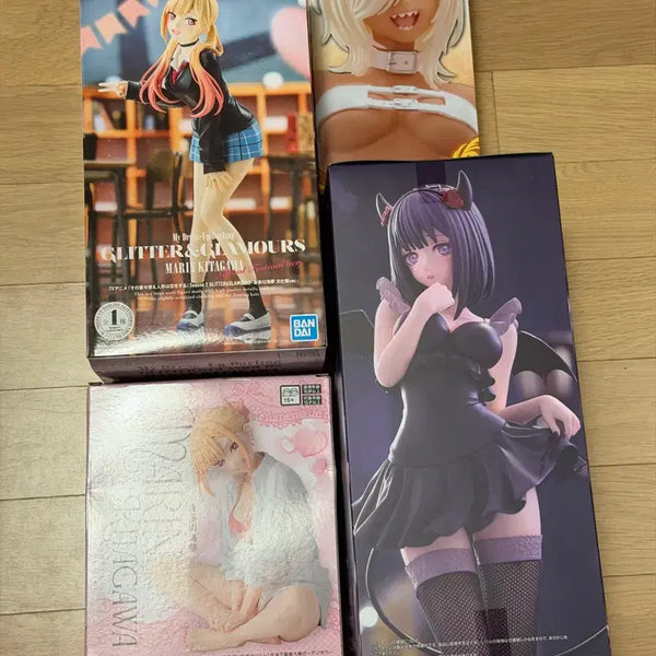 [BUNJANG] My Dress-Up Darling Marin Kitagawa 4-Figure Set (Opened) / 비스크돌 키타가와마린 피규어 4종 개봉품