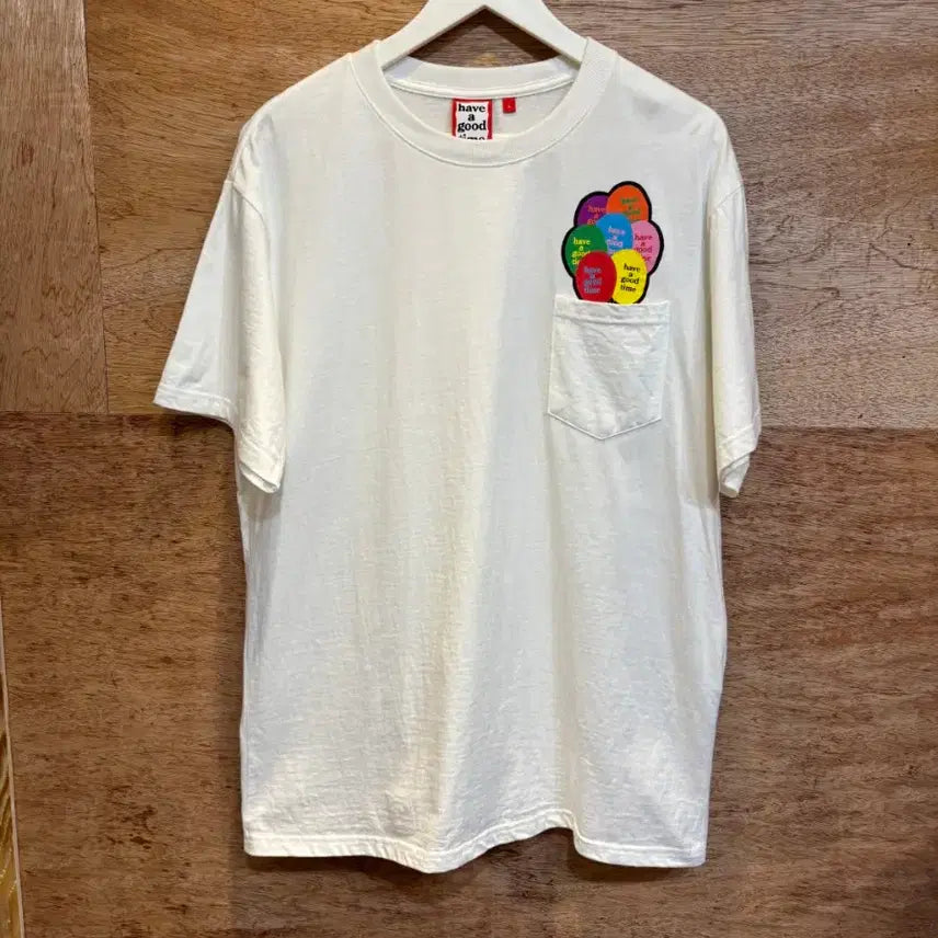 [BUNJANG] Have A Good Time Short Sleeve T-Shirt White L / 해브어굿타임 반팔 티셔츠 화이트 L사이즈