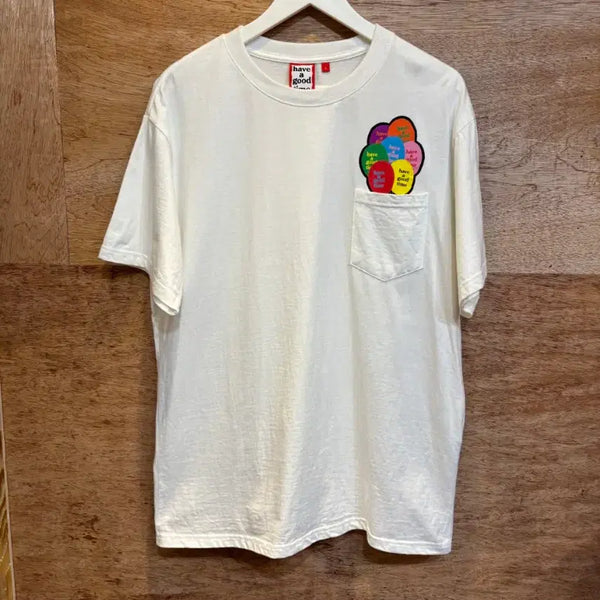[BUNJANG] Have A Good Time Short Sleeve T-Shirt White L / 해브어굿타임 반팔 티셔츠 화이트 L사이즈