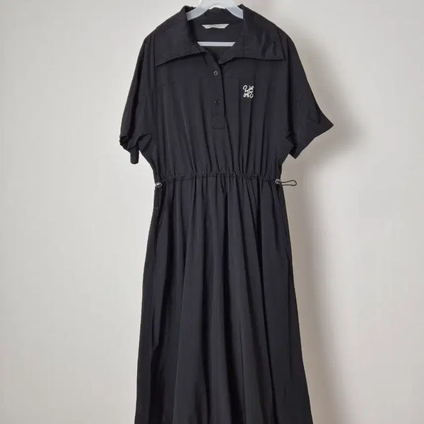 [BUNJANG] 22SS Voice of Voices Black Shirt Dress / 22SS 보이스오브보이스 블랙 셔츠 원피스