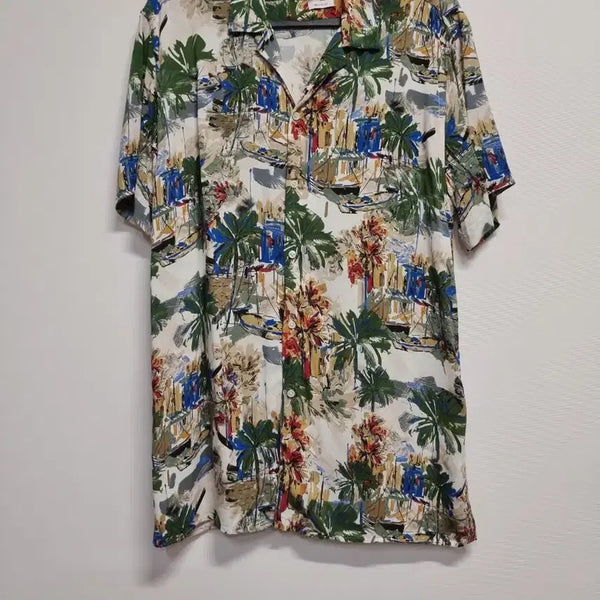 [BUNJANG] Zara Pattern Short Sleeve Shirt (Size L) / 자라 패턴 반팔 셔츠100