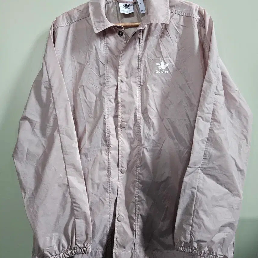 [BUNJANG] Adidas Trefoil Coach Jacket Beige / 아디다스 트래프 코치 자켓 베이지