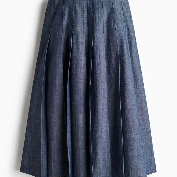 [BUNJANG] H&M Denim Pleated Skirt / h&m 흐앤므 데님 플리츠 스커트