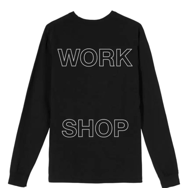 [BUNJANG] Stussy x Our Legacy Workshop Pigment Dyed Long Sleeve T-Shirt Black / 스투시 x 아워레가시 워크샵 피그먼트 다이드 롱슬리브 티셔츠 블랙