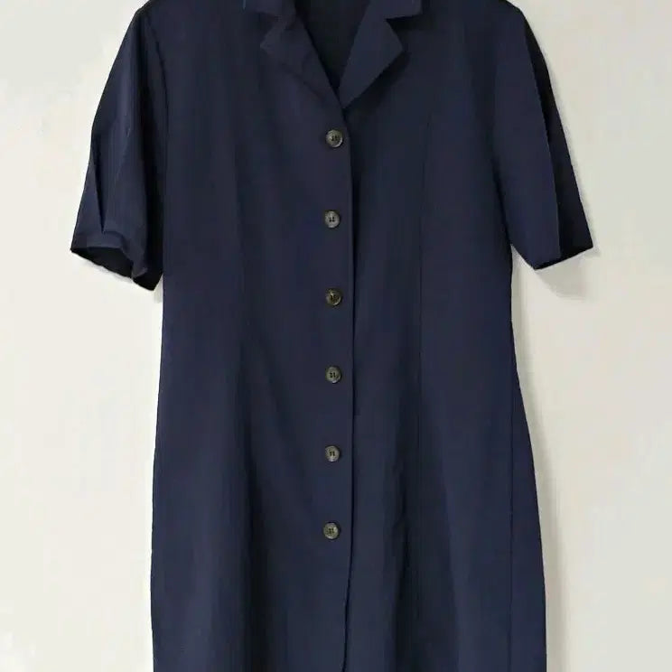 [BUNJANG] Plastic Island Navy Collar Dress (Size M) / 플라스틱아일랜드 네이비 카라 원피스 (M사이즈)