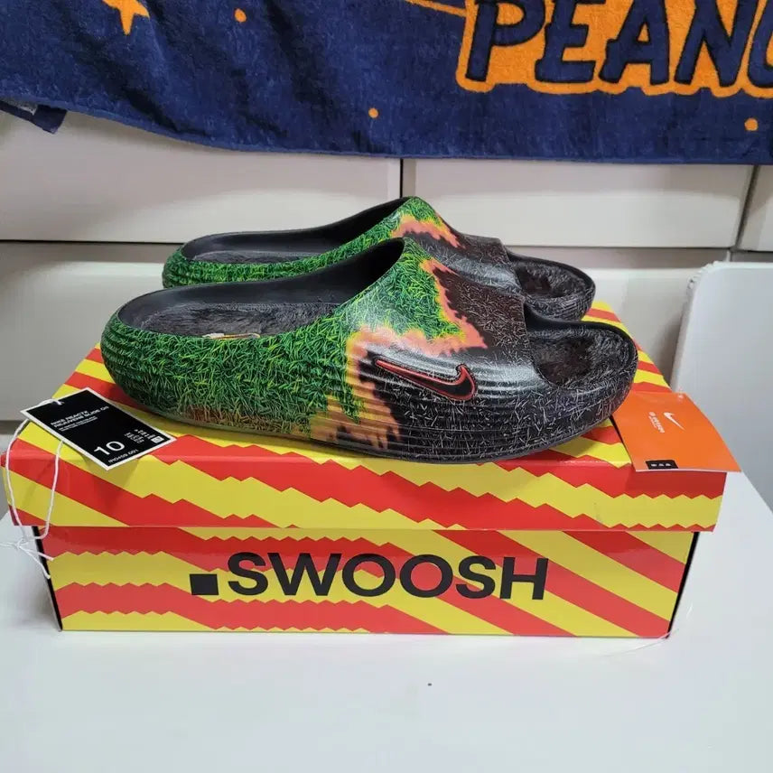 [BUNJANG] Nike ReactX Rejuvenate Slide Patched Grass / 나이키 리액트X 리주버네이트 슬라이드 패치드 그래스 280