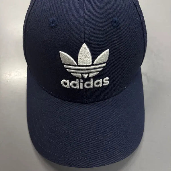 [BUNJANG] Adidas Navy Trefoil Embroidered Baseball Cap / 아디다스 네이비 볼캡 오리지널 자수 베이스볼 트레포일 모자