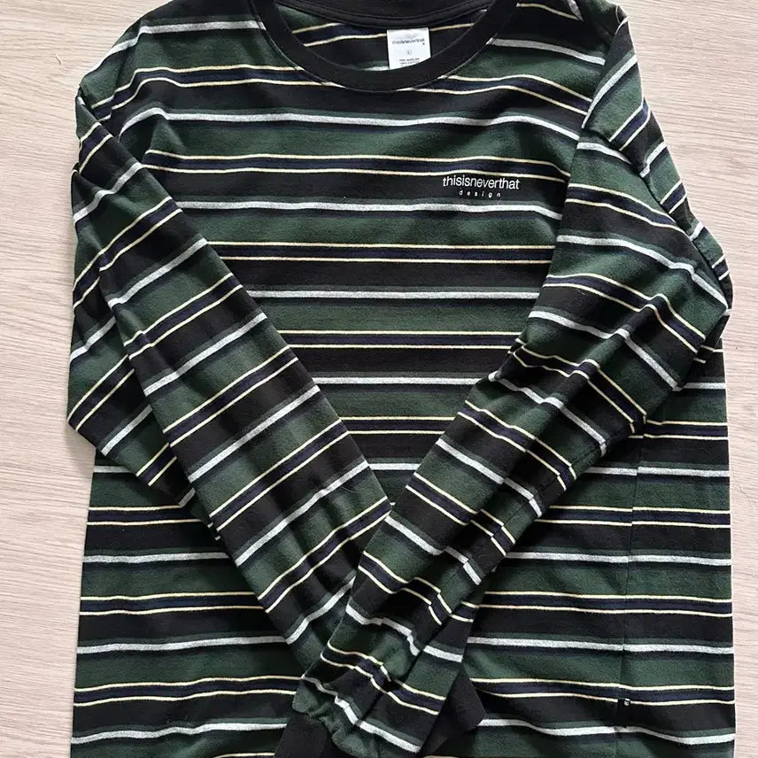 [BUNJANG] Thisisneverthat Stripe Long Sleeve T-Shirt L / 디스이즈내버댓 롱슬리브 긴팔티 L 스트라이프