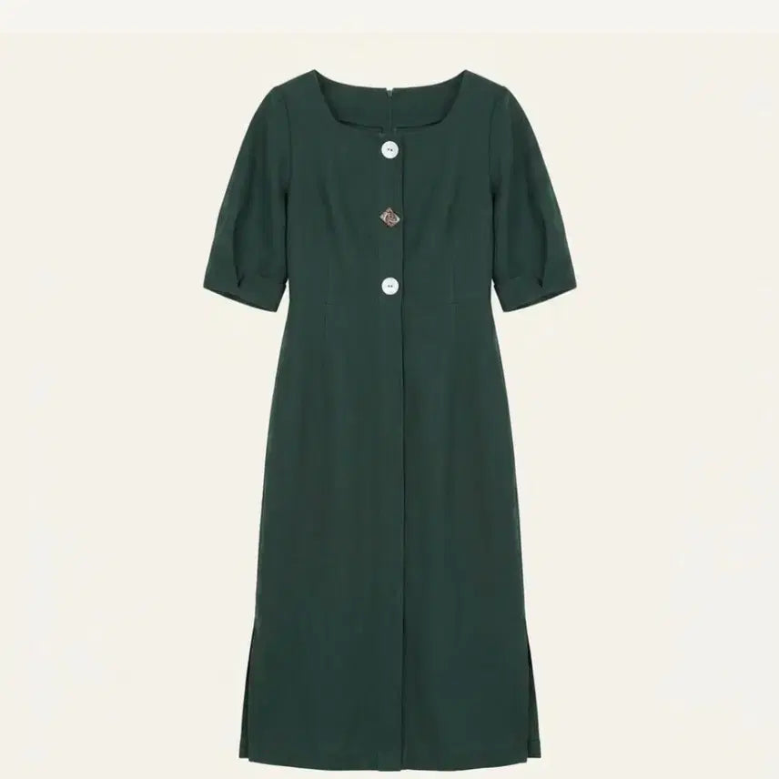 [BUNJANG] Ayzbababa Puff Sleeve Long Dress / 아이잗바바 퍼프 소매 롱 원피스