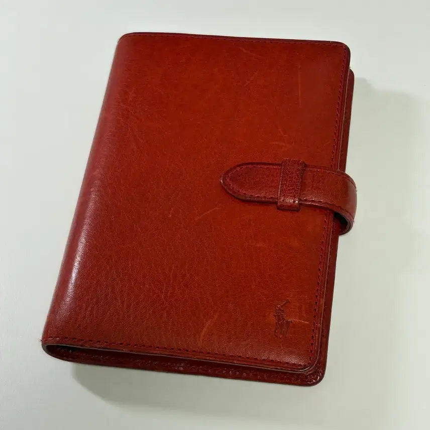[BUNJANG] Polo Ralph Lauren A7 6-Ring Binder Diary Red / 폴로 랄프로렌 다이어리 a7 레드 6공 바인더