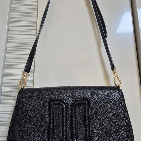 [BUNJANG] DAKS LONDON DD Logo Chain Shoulder Bag Black / DAKS LONDON 정품 DD 로고 체인 숄더백 블랙 풀세트