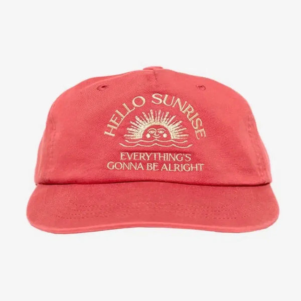 [BUNJANG] Hello Sunrise Arch Logo Ball Cap Vintage Red / 헬로 선라이즈 아치 로고 볼캡 빈티지 레드