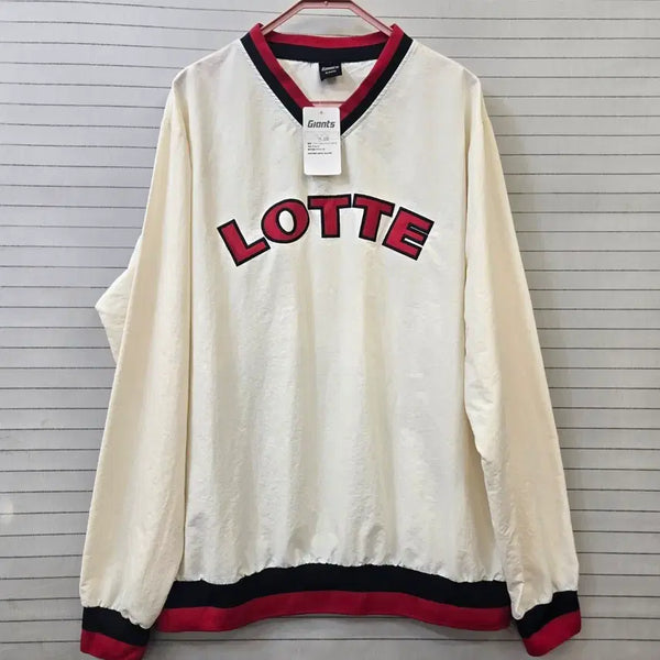 [BUNJANG] Lotte Giants Windbreaker Ivory XL (105) / 롯데 자이언츠 바람막이 아이보리 XL(105)