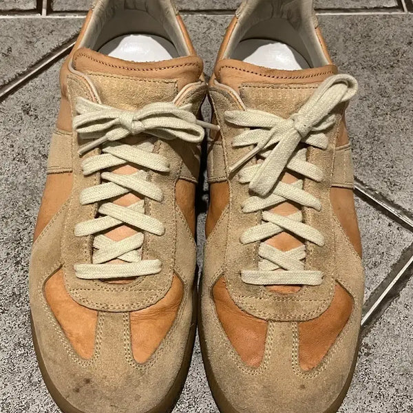 [BUNJANG] Maison Margiela Replica German Army Sneakers Beige/Orange Size 41 / 오늘만 특가!마르지엘라 레플리카 독일군 스니커즈 베이지/오렌지 41사이즈