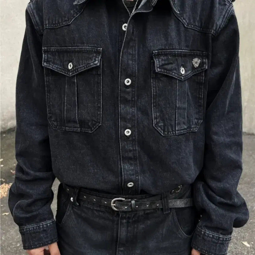 [BUNJANG] FOG Service x The Sudden Lab Denim (Size L) / 포그서비스, 더서든랩 콜라보 데님 L 사이즈