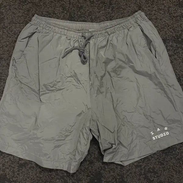 [BUNJANG] IAB Studio Woven Shorts Grey XL / (XL) 아이앱 스튜디오 우븐 쇼츠 반바지 그레이