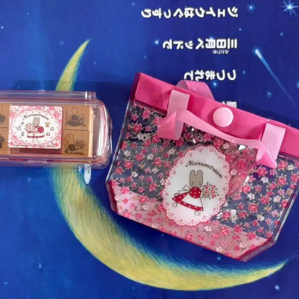 [BUNJANG] Marron Cream Mini Stamp Set & Pouch Gacha Bundle / 마론크림 미니 도장 세트 & 파우치 가챠 일괄