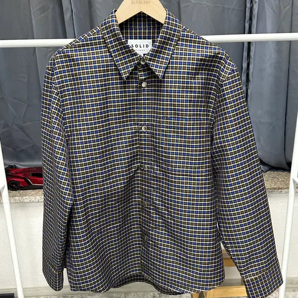 [BUNJANG] Solid Homme Men's Outer Shirt 100-105 / [ 솔리드옴므 ] 정품 / 남성100-105 :/ 남방 아우터
