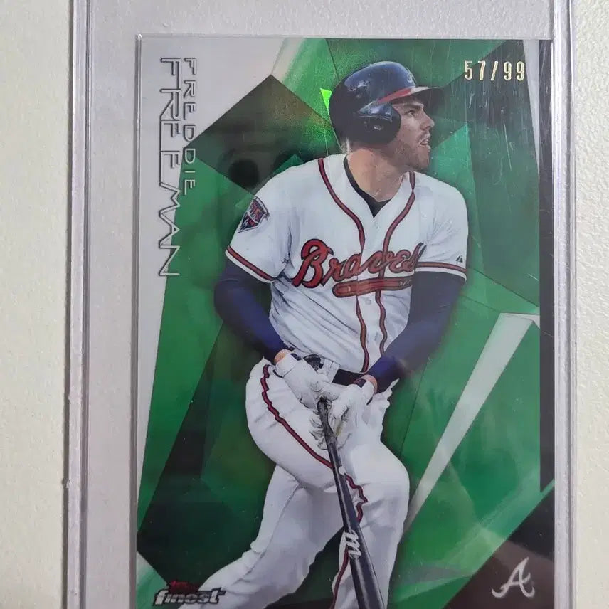 [BUNJANG] Freddie Freeman 2015 Topps Finest Green Refractor Card Atlanta Braves / 2015 mlb 프레디 프리먼 그린 리플렉터 카드 애틀랜타브레이브스