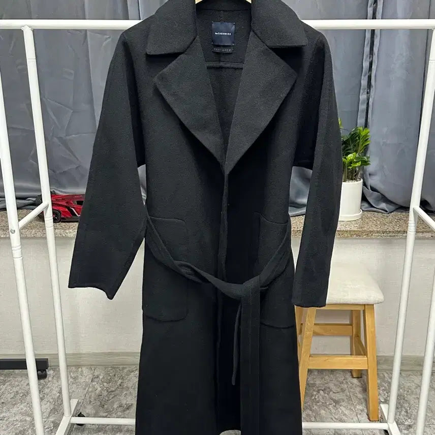 [BUNJANG] The Cashmere Women's Black Tailored Coat / [ 더캐시미어 ] 정품 / 여성90 / 블랙 테일러 코트