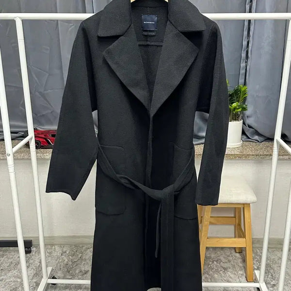[BUNJANG] The Cashmere Women's Black Tailored Coat / [ 더캐시미어 ] 정품 / 여성90 / 블랙 테일러 코트