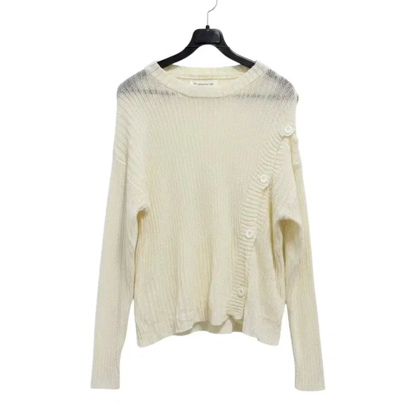 [BUNJANG] Banyan Tree Button Round Neck Knit / 여성F/ 반얀 트리 버튼 라운드넥 니트 빈티지킹
