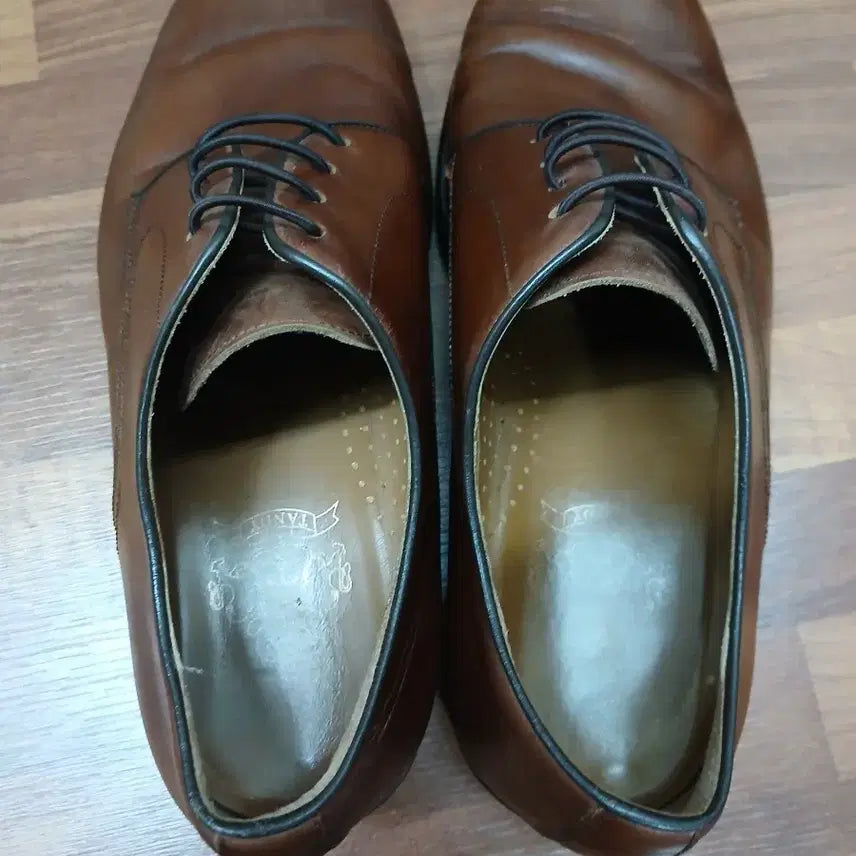 [BUNJANG] Tandy Brown Leather Lace-Up Dress Shoes / 탠디 구두 브라운