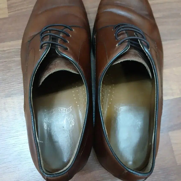 [BUNJANG] Tandy Brown Leather Lace-Up Dress Shoes / 탠디 구두 브라운