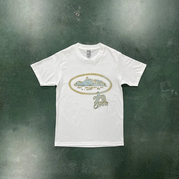 [BUNJANG] Corteiz Central ST T-Shirt White Casual / 코르테이즈  센트럴 씨 티셔츠 화이트 캐쥬얼