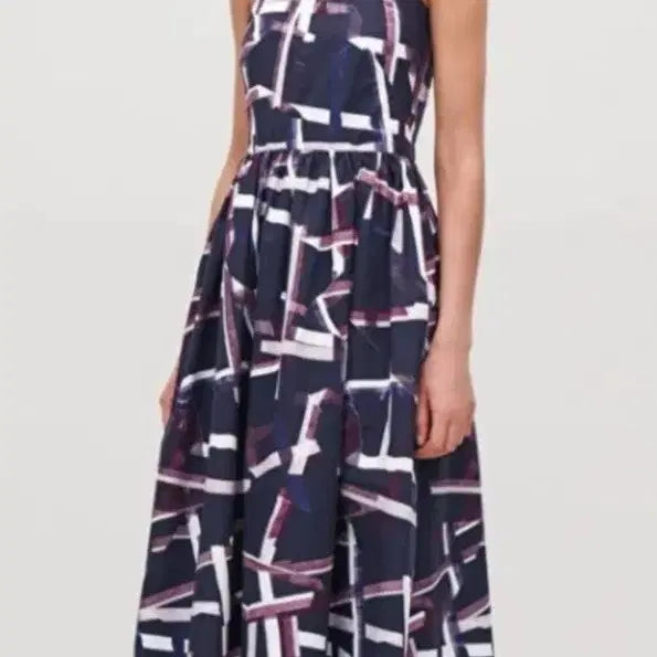 [BUNJANG] COS Pattern Sleeveless Maxi Dress Size 36 / 코스 cos 패턴 나시 롱 원피스 36 55
