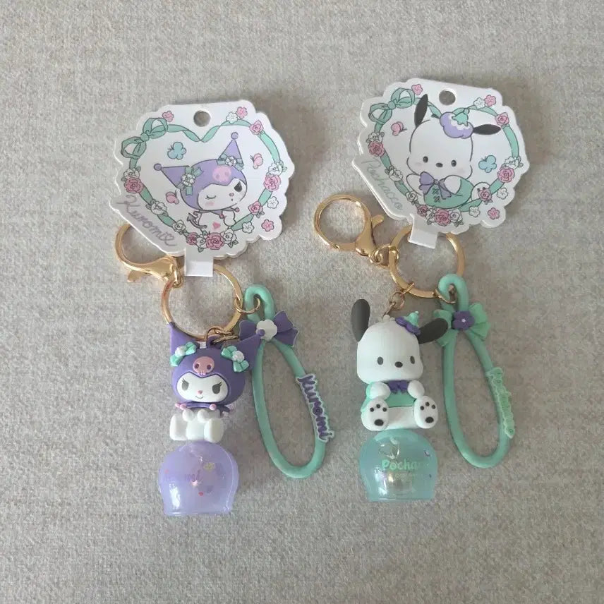 [BUNJANG] Sanrio Kuromi Pochacco Landscape Charm Keychain (New) / (새상품) 산리오 쿠로미 포차코 풍경 종 키링