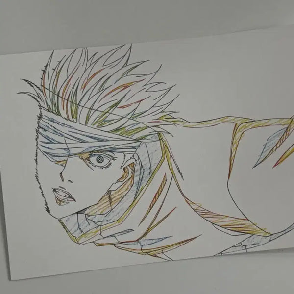 [BUNJANG] Jujutsu Kaisen 0 Exhibition Original Art Postcards, Can Badges, and Stickers Bundle / 주술회전 전시회 0 원화 엽서 고죠 게토 유타 캔뱃지