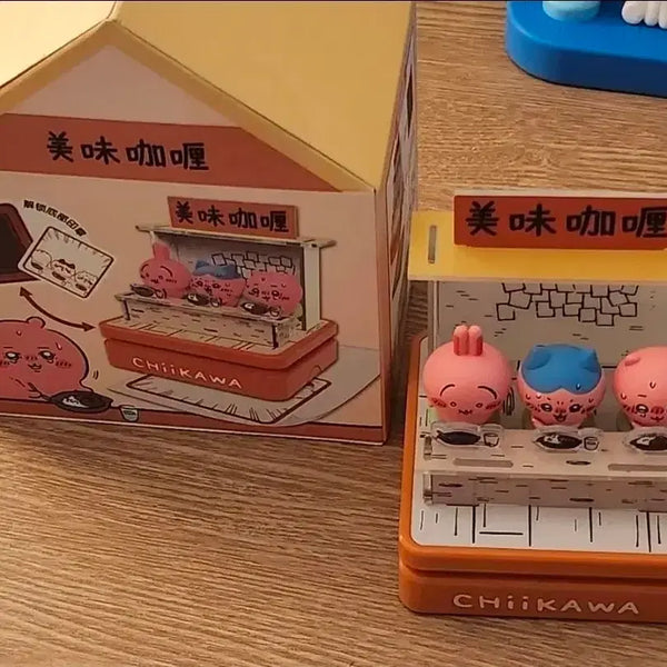 [BUNJANG] Chiikawa Spicy Curry Acrylic Figure Stamp / [바로배송]먼작귀 치이카와 매운카레 아크릴 피규어 스탬프