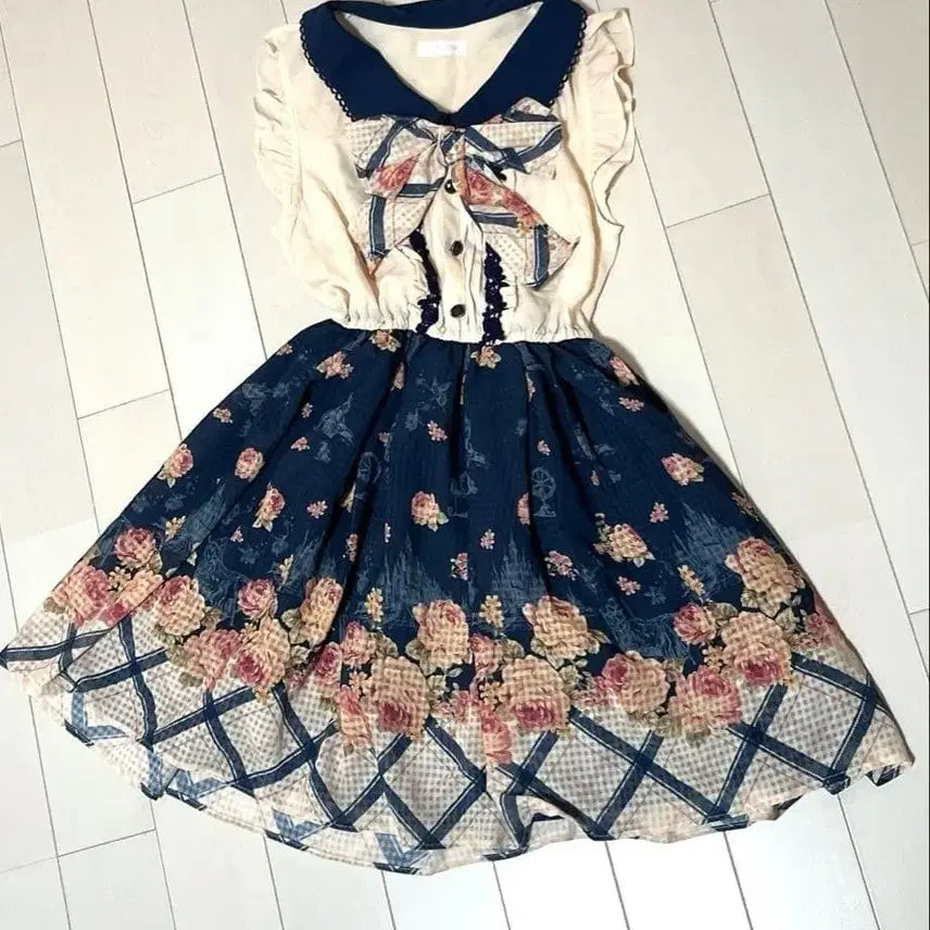 [BUNJANG] Liz Lisa Himekaji Classic Gyaru Vintage Dress / (오늘 구매면 반택포) 리즈리사 히메카지 고전 갸루 빈티지 원피스 판매