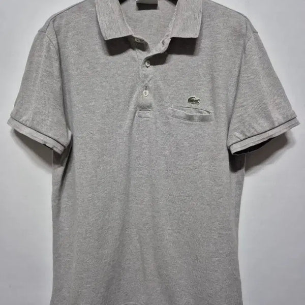 [BUNJANG] Lacoste Pique Polo Shirt Grey Size 95 / 라코스테 카라티 그레이 95