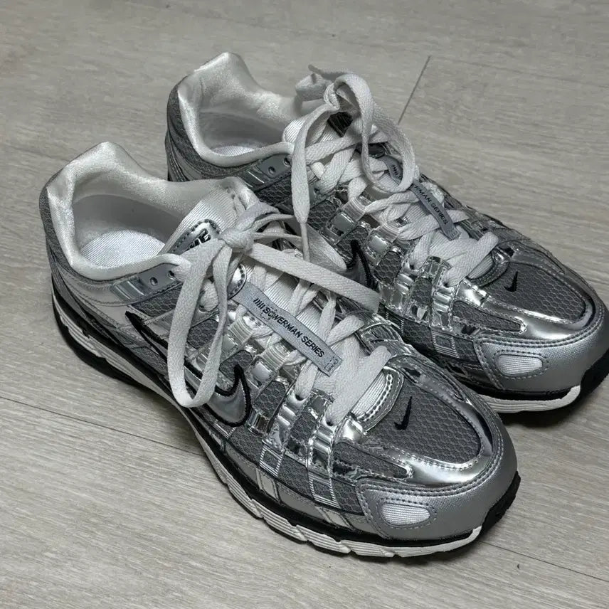 [BUNJANG] Nike P-6000 Metallic Silver Shoes / 나이키 p-6000 메탈릭 실버 255 (실착 3시간)