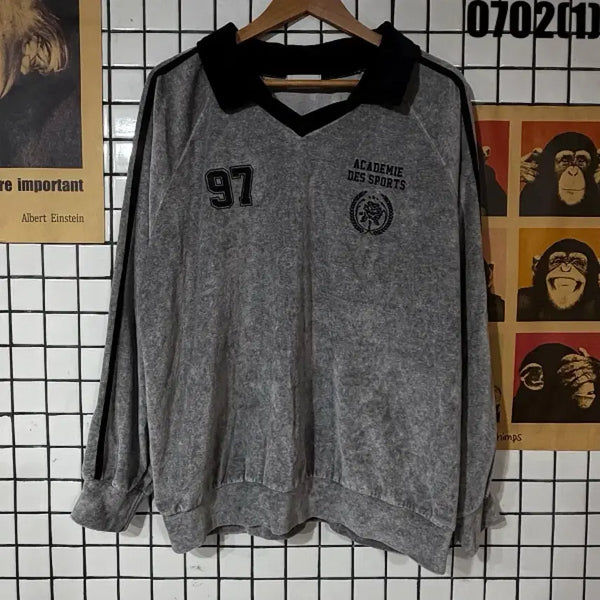 [BUNJANG] LEVEL Sports Sweatshirt Grey XL / LEVEL 스포츠 맨투맨 그레이 XL