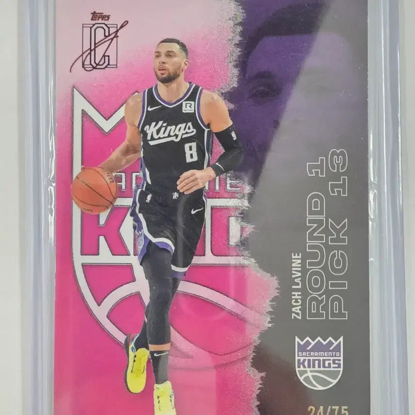 [BUNJANG] 2025-26 Topps Signature Series NBA Zach LaVine (Pink) Card / 2025-26 탑스 시그니처 클래스 NBA 잭 라빈 (핑크)