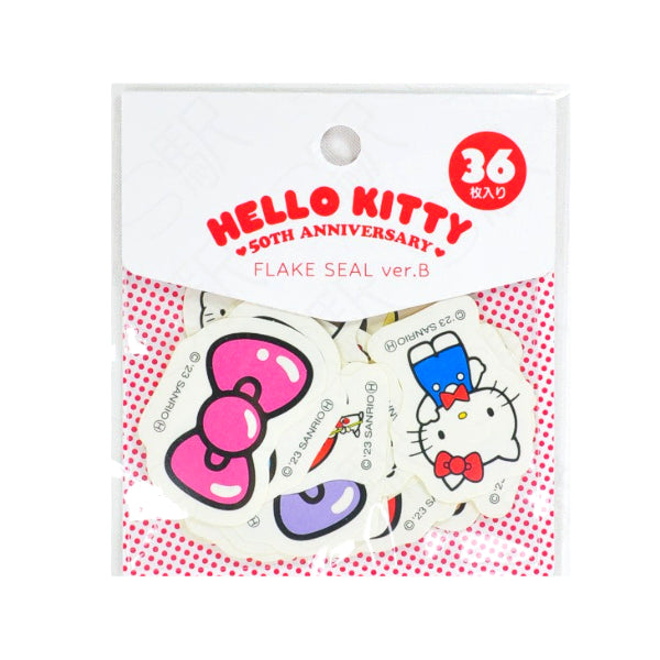 [BUNJANG] Hello Kitty 50th Anniversary Flake Seal B / [당일발송]키티 50주년 스티커 조각 다꾸 산리오 정품 배드바츠마루 페클