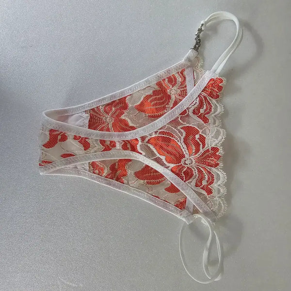 [BUNJANG] 3-Piece Sexy Lingerie Set: Sheer Slip, Stockings, and Thong / 무배 슬립+스타킹+티팬티 3종세트 가격 섹시속옷 고급 수입