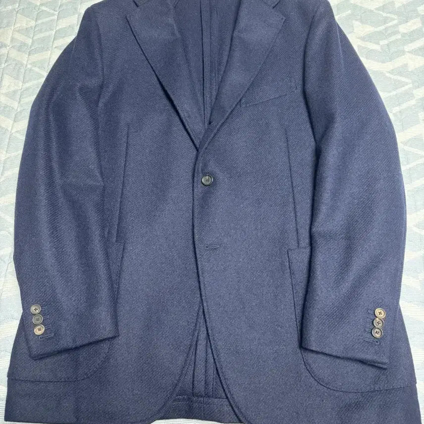[BUNJANG] Drakes Navy Tweed Blazer / 드레익스 네이비 트위드 블레이저