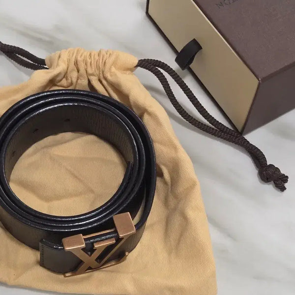 [BUNJANG] Louis Vuitton Monogram LV Logo Belt / 남성용 루이비통 벨트 LV로고