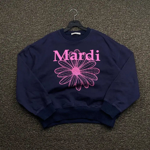 [BUNJANG] Mardi Mercredi Navy Sweatshirt / 마르디메크르디 네이비 맨투맨