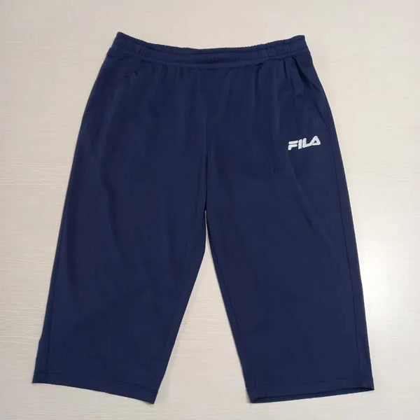 [BUNJANG] FILA Navy 7-Sleeve Cooling Spandex Shorts Size 34 / 34 FILA 냉감 스판 7부 반바지 네이비 34-632